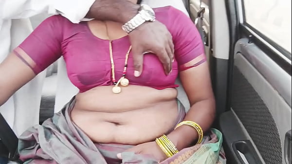 Housemaid with Large Breasts Has Sex in the Car