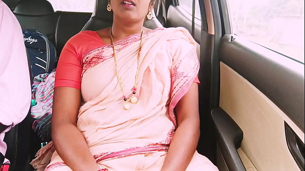 Indian Maid and Car Sex with Telugu Talking