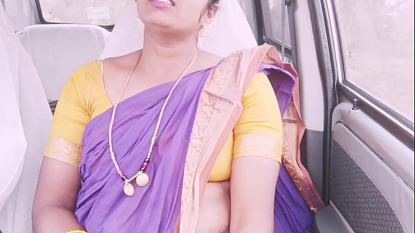 Indian Maid and Man in Car with Dirty Talk