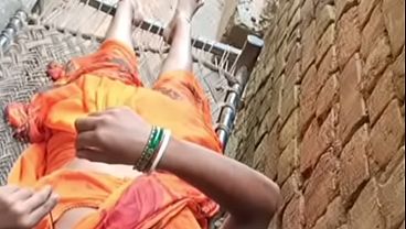 Indian Wife and Husband Making Love at Home