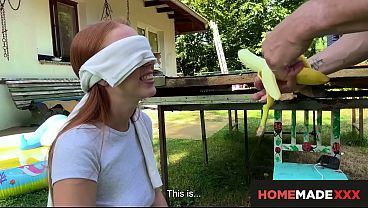 Redhead Russian Girl Enjoying Outdoor Sex