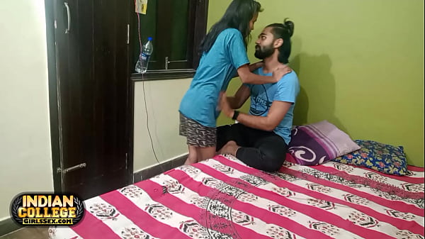 Slender Young South Asian Woman with Her Indian Partner