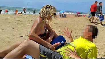 Stranger Gets Indignant and Cums in Front of Everyone